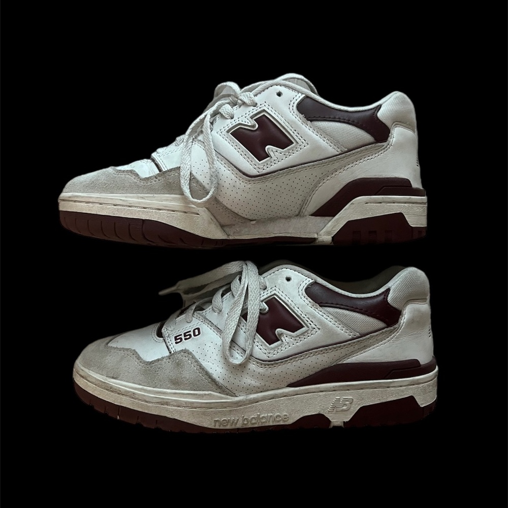 550 NEW BALANCE BURGUNDY SNEAKERS